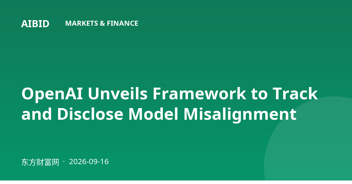 OpenAI Unveils Framework to Track and Disclose Model Misalignment