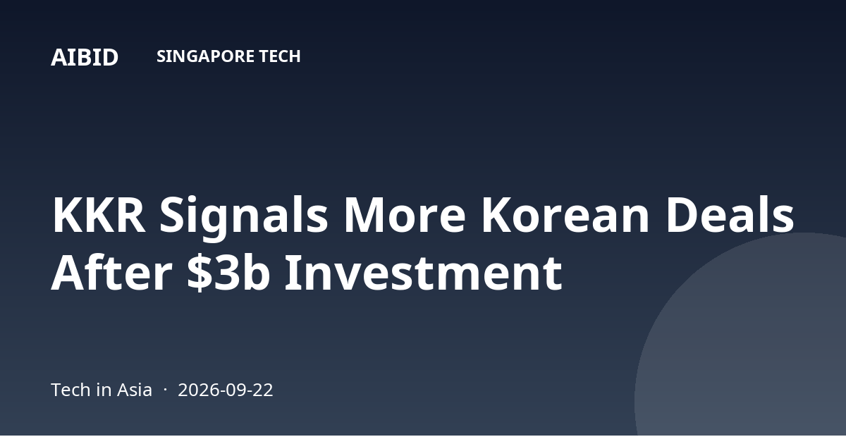 KKR Signals More Korean Deals After $3b Investment