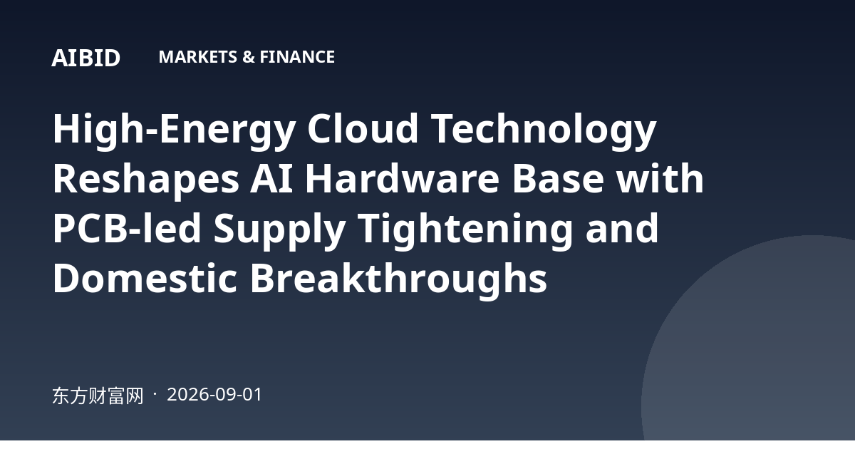 High-Energy Cloud Technology Reshapes AI Hardware Base with PCB-led Supply Tightening and Domestic Breakthroughs