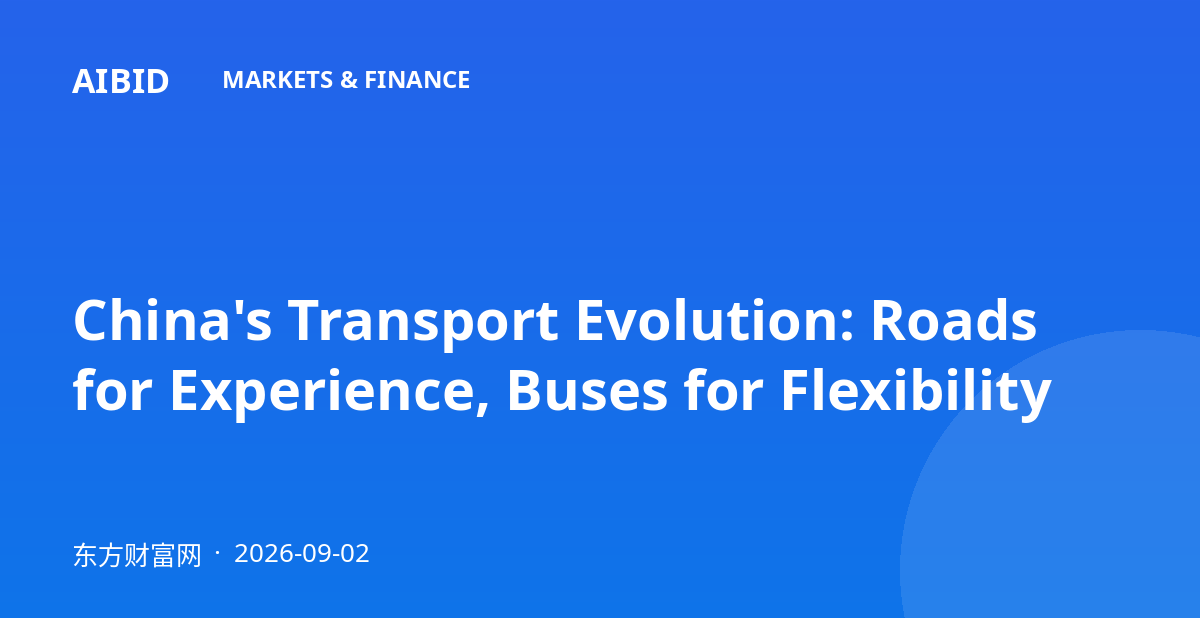 China's Transport Evolution: Roads for Experience, Buses for Flexibility