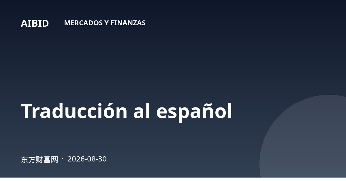 Traducción al español