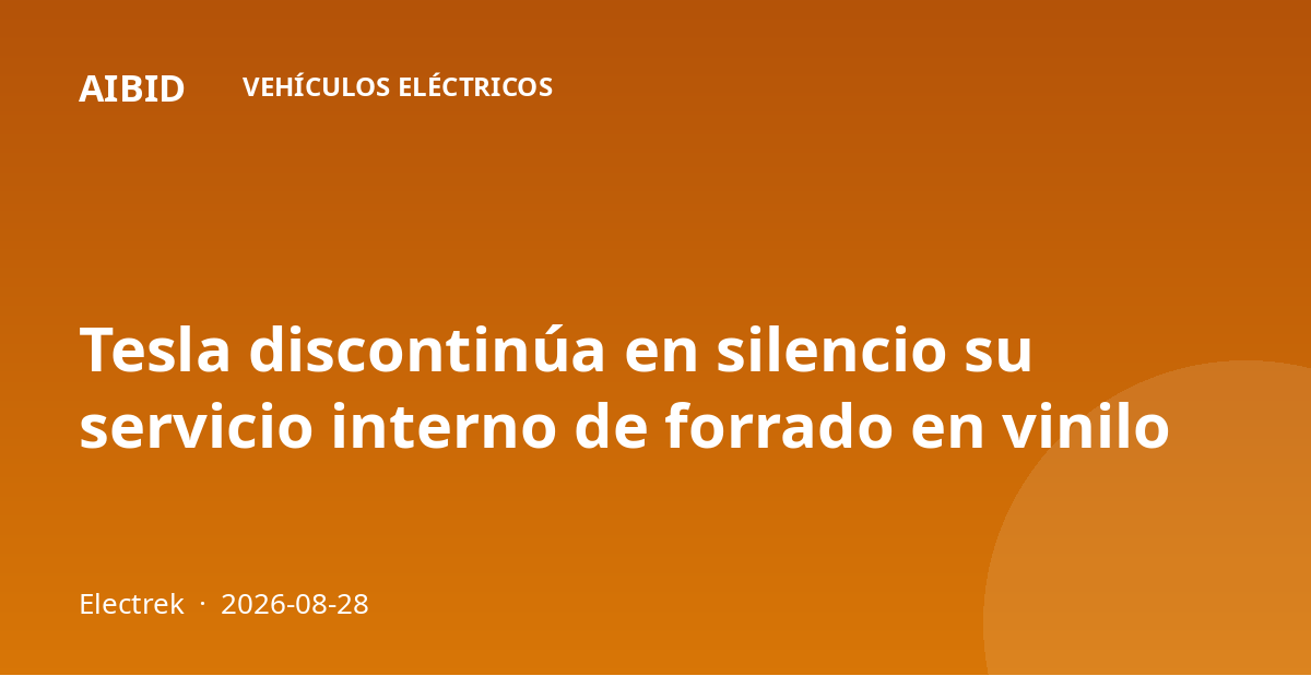 Tesla discontinúa en silencio su servicio interno de forrado en vinilo