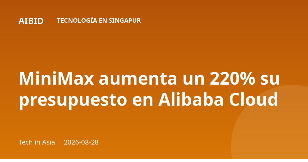MiniMax aumenta un 220% su presupuesto en Alibaba Cloud