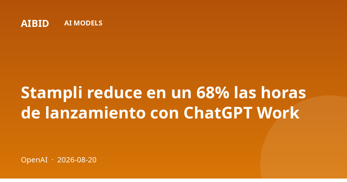 Stampli reduce en un 68% las horas de lanzamiento con ChatGPT Work