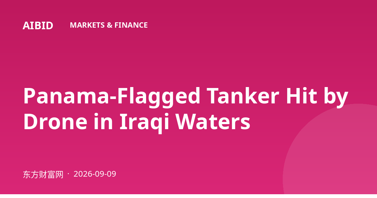 Panama-Flagged Tanker Hit by Drone in Iraqi Waters